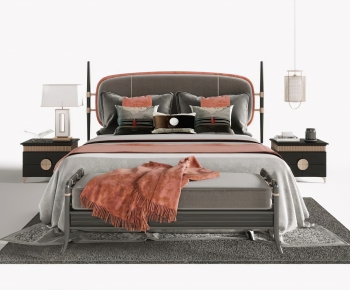 New Chinese Style Double Bed-ID:182128917