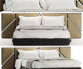 Modern Double Bed-ID:424843072