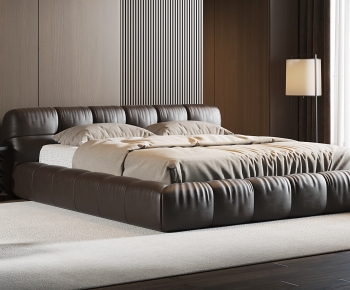 Modern Double Bed-ID:857722043