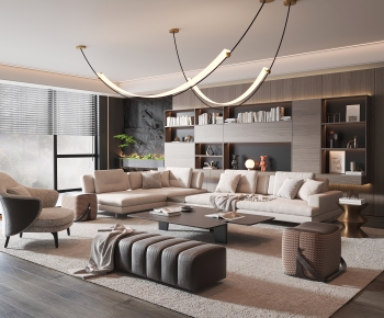 Modern A Living Room-ID:780483961