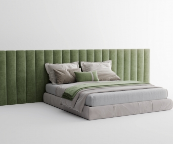 Modern Double Bed-ID:927510989