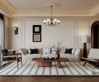 French Style A Living Room-ID:714575058