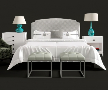 Modern Double Bed-ID:236185079