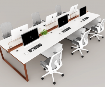 Modern Office Desk And Chair-ID:708225979
