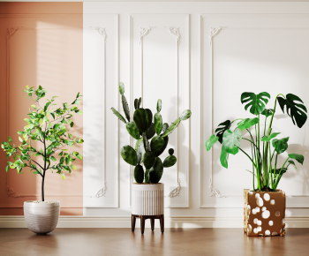 Modern Ground Green Plant Potted Plants-ID:346398127