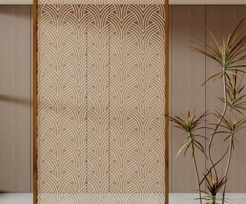 New Chinese Style Metal Screen Partition-ID:611231093