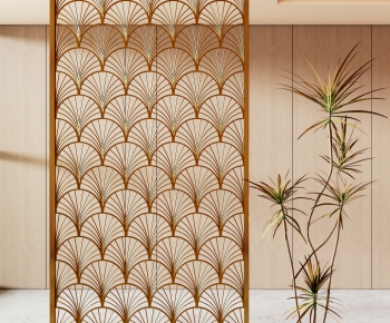 New Chinese Style Metal Screen Partition-ID:666112909