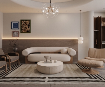 Wabi-sabi Style A Living Room-ID:879419095