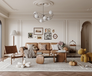 French Style A Living Room-ID:379235031