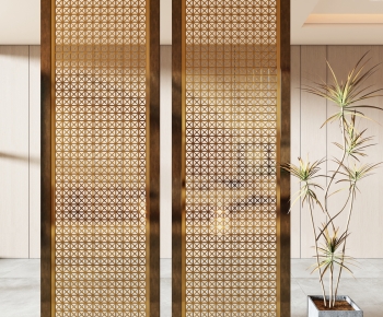 New Chinese Style Metal Screen Partition-ID:324229962