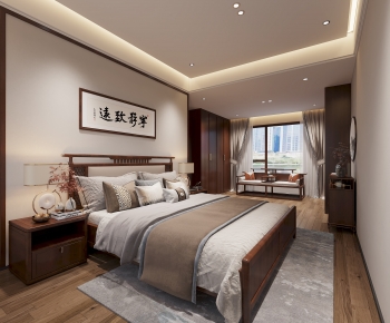 New Chinese Style Bedroom-ID:452758076
