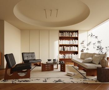 Wabi-sabi Style A Living Room-ID:442277917