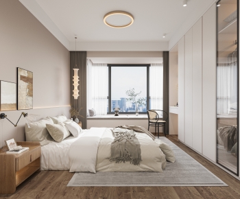 Modern Wabi-sabi Style Bedroom-ID:244760041