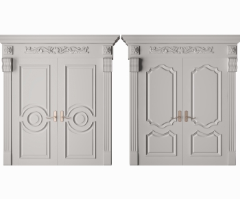 Simple European Style Double Door-ID:323610076