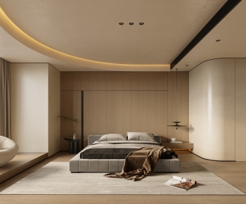 Modern Wabi-sabi Style Bedroom-ID:376440052