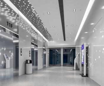 Modern Corridor/elevator Hall-ID:710433015