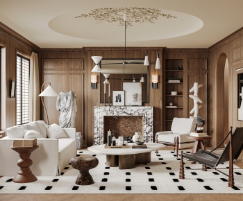 French Style A Living Room-ID:546097993