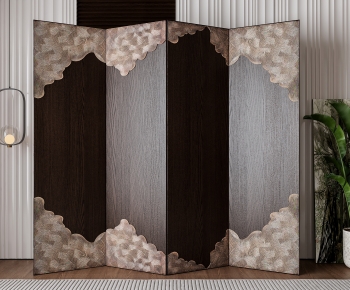 Retro Style Wooden Screen Partition-ID:561485051