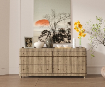Nordic Style Wabi-sabi Style Side Cabinet/Entrance Cabinet-ID:607080944
