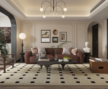 French Style A Living Room-ID:912420991