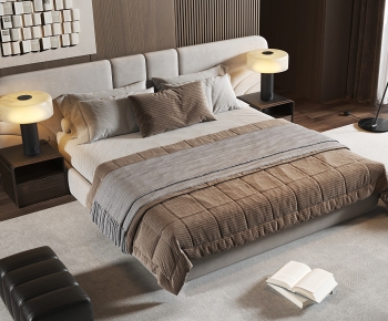 Modern Double Bed-ID:418464901
