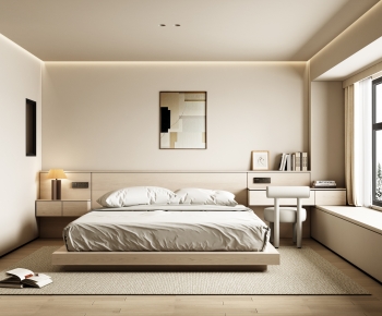 Modern Wabi-sabi Style Bedroom-ID:107747084