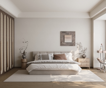 Modern Wabi-sabi Style Bedroom-ID:262862928