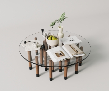 Modern Wabi-sabi Style Coffee Table-ID:654925116