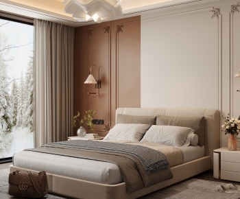 Modern French Style Bedroom-ID:121012938