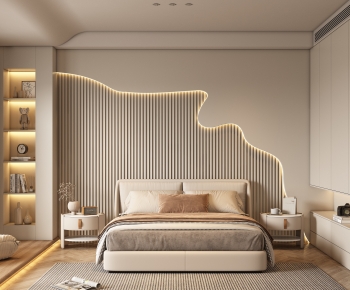 Modern Wabi-sabi Style Bedroom-ID:540994883