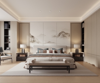 New Chinese Style Bedroom-ID:216687923