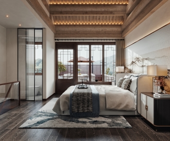 New Chinese Style Bedroom-ID:634515056