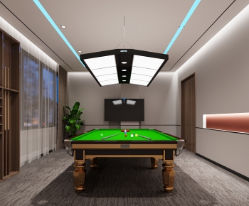 Modern Industrial Style Billiard Room-ID:977664951