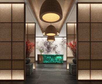 New Chinese Style Lobby Hall-ID:483906988