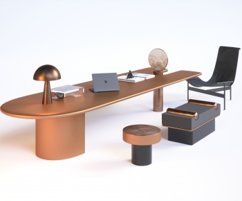 Modern Office Desk And Chair-ID:974596022
