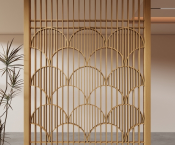 New Chinese Style Wooden Screen Partition-ID:555525063