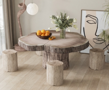 Wabi-sabi Style Leisure Table And Chair-ID:371006013