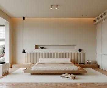 Modern Wabi-sabi Style Bedroom-ID:792526013