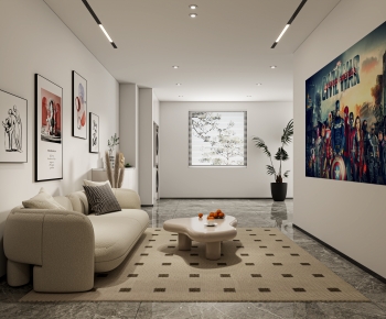 Modern A Living Room-ID:639833933