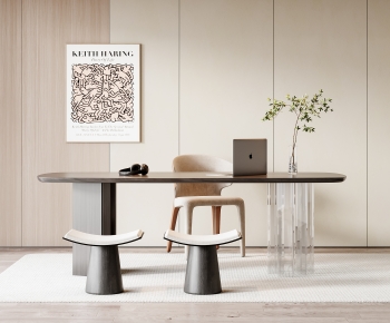 Modern Computer Desk And Chair-ID:241638902