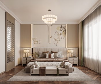 New Chinese Style Bedroom-ID:938668013