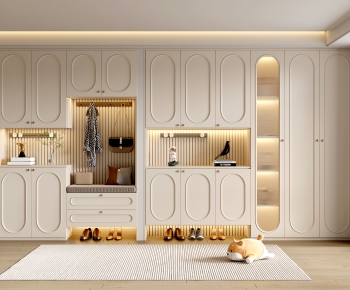 French Style Shoe Cabinet-ID:609331136