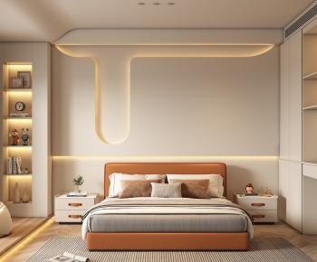Modern Wabi-sabi Style Bedroom-ID:734153033