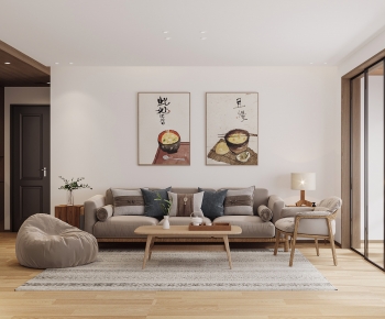 Japanese Style A Living Room-ID:347728015