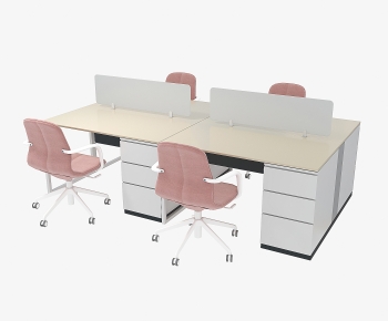 Modern Office Desk And Chair-ID:814037085