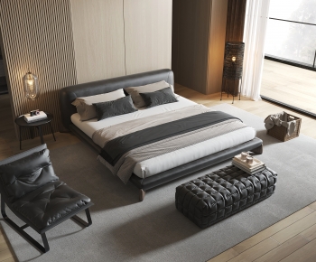 Modern Double Bed-ID:274350889
