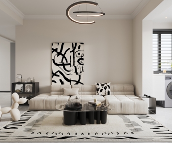 Modern A Living Room-ID:909214978