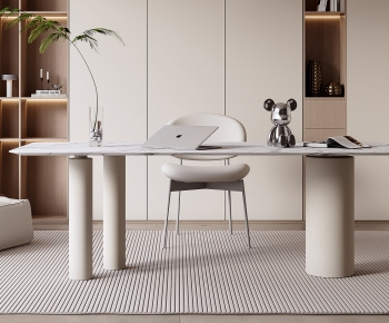 Modern Computer Desk And Chair-ID:865045073