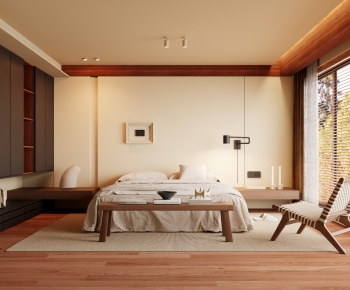 Wabi-sabi Style Bedroom-ID:791524897