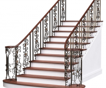 Simple European Style Staircase-ID:417006979